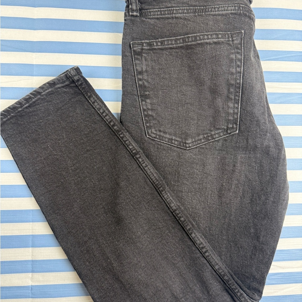 H&M Women’s Slim Straight Charcoal Jeans